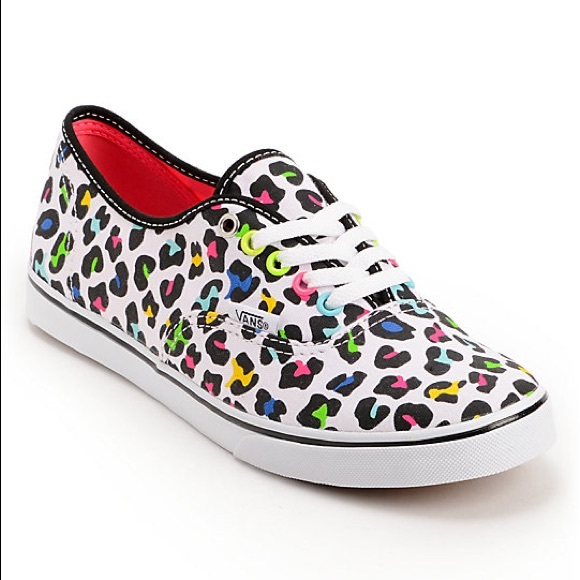 white leopard vans